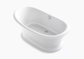 Kohler K-21000-W-0 Artifacts(R) 66-1/4" x 32-1/2" Freestanding Bath - White