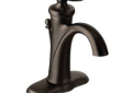 Moen® 6600ORB Bathroom Faucet, Brantford™, 1.2 to 1.5 gpm Flow Rate, 4-13/16 in H Spout, 1 Handle, 50/50 Pop-Up Drain, 1 Faucet Hole, Oil Rubbed Bronze, Function: Traditional