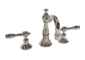Newport Brass® 1770/15A Model 1770 Victoria Widespread Lavatory Faucet, 1.2 gpm Flow Rate, 4-3/16 in H Spout, 8 to 20 in Center, Antique Nickel, 2 Handles, Pop-Up Drain
