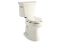 Kohler® 3979-96 2-Piece Toilet, Highline® Comfort Height®, Elongated Bowl, 16-1/2 in H Rim, 12 in Rough-In, 1.6 gpf, Biscuit