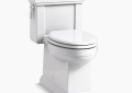 Kohler® 3981-0 Comfort Height® 1-Piece Toilet With Left-Hand Trip Lever, Tresham®, Compact Elongated Bowl, 16-1/2 in H Rim, 12 in Rough-In, 1.28 gpf, White