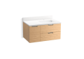 Kohler® 34655-WEK K-34655 Maxstow Vanity Cabinet, 23-3/8 in OAH x 37 in OAW x 12 in OAD, Undermount Mounting, Light Oak Basin, Import