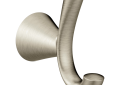 Moen® YB2303BN Glyde™ Robe Hook, (2) Hooks, 3.31 in OAH 1-3/4 in OAW 3.19 in OAD, Import