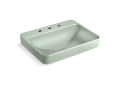 Kohler® 2660-8-42 Vox® Bathroom Sink, Vitreous China, Aspen Green