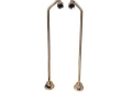 Barclay 5576-PN Offset Bath Supply, For Use With Faucets Mounted to the Tub Wall, Brass, Import