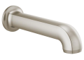 Brizo® 73606-NK Kintsu™ Non-Diverter Tub Spout, 1-5/8 in Dia x 9-1/8 in L, For Use With Tub and Shower, Solid Brass, Luxe Nickel, Import