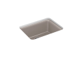 Kohler® 28001-CM3 Cairn® Kitchen Sink, Matte Taupe, 22-9/16 in L x 16-3/8 in W Bowl x 9-1/2 in D Bowl, 24-1/2 in L x 18-5/16 in W x 10-3/16 in H, Undermount Mounting, Neoroc® Composite