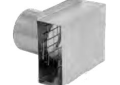 DuraVent® FSTB3 FasNSeal Termination Box, 3 in Vent, 5 in H, Stainless Steel, 27 ga
