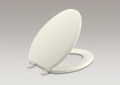 Kohler® 4694-96 Ridgewood® Toilet Seat, Elongated Bowl, Closed Front, Wood, Biscuit