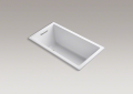 Kohler® 1130-0 Underscore® Bathtub, Soaking, Rectangle Shape, 60 in L x 32 in W, End Drain, White