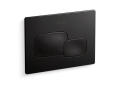 Kohler® 5413-7 Cue™ Flush Actuator Plate, For Use With K-18829-NA 2 x 4 in In-Wall Tank and Carrier System, Black Black™