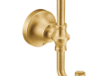 Moen® YB0503BG Colinet™ Robe Hook, 2 Hooks, 2 in OAW x 2-1/4 in OAD, Zinc, Import