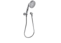 Newport Brass® 280H/15 Model 280H Contemporary Style Hand Shower Set, 4 in Dia 3-Function Shower Head, 1.8 gpm Flow Rate, 1/2 in NPT Connection, Polished Nickel