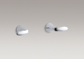 Kohler T15225-4-CP Wall-Mount Bath and Shower Valve Trim, Lever Handles