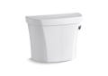 Kohler® 5308-RA-0 Wellworth® Toilet Tank, 1 gpf, Right Hand Lever Flush, White