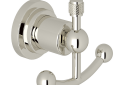 ROHL A1481IWPN Campo Wall Mount Double Robe Hook - Polished Nickel
