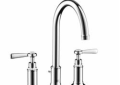 AXOR 16514001 Montreux Widespread Bathroom Faucet, Commercial, 1.2 gpm Flow Rate, 7 in H Spout, 8 in Center, Polished Chrome, 2 Handles, Pop-Up Drain