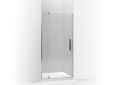 Kohler® 707510-L-SHP Pivot Shower Door, Tempered Glass, Frameless Bright Polished Silver Frame, 31-1/8 to 36 in Opening Width, 1/4 in THK Glass