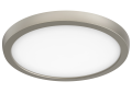 NUVO® by SATCO 62-1723 Round Flush Light, 13 W Fixture, 120 V AC, Brushed Nickel Housing