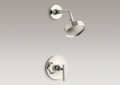 Kohler T14422-4-SN Rite-Temp(R) Pressure-Balancing Shower Faucet, Lever Handle