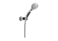 DELTA® 55424 ActivTouch® Contemporary Wall Mount Hand Shower, 3-5/8 in Dia 9-Function Shower Head, 2.5 gpm Flow Rate, 82 in L Hose, 1/2 in Connection, Polished Chrome, Import