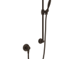 ROHL 1301ETCB Handshower Set With 22" Slide Bar & Single Function Handshower - Tuscan Brass