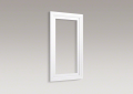 Kohler® 99662-15-1WA Damask® Medicine Cabinet Surround, For Use With Verdera® K-99000-NA and K-99001-NA Medicine Cabinets, Solid Wood/Veneer, Linen White