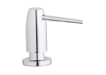 Elkay® LK325CR Soap/Lotion Dispenser, 16 oz Capacity, 4-1/2 in OAL, Deck Mount, Brass, Import