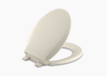Kohler® 4639-47 Cachet® Quiet-Close™ Toilet Seat With Lid and Grip-Tight Bumper, Round Bowl, Closed Front, Plastic, Almond, Quick Release Hinge
