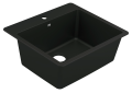 Moen® GGB3019B Sink, 25 in L x 22 in W x 9-1/2 in D, Dual Mounting, Granite, Black, Import