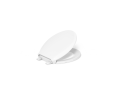 Kohler® 7673-0 Toilet Seat With Lid and Grip-Tight Bumper, Cachet®, Round Bowl, Closed Front, Polypropylene, White, Slow Close Hinge