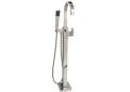 Newport Brass® 2040-4261/15S Model 2040-4261 Secant Free Standing Exposed Tub and Hand Shower Set, 9.25 gpm Flow Rate, PVD Satin Nickel, 1 Handles