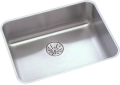 Elkay® ELUHAD191655PD Dayton® Traditional Kitchen Sink, Lustertone, Rectangle Shape, 19 in L x 16 in W Bowl x 5-3/8 in D Bowl, 21-1/2 in L x 18-1/2 in W x 6-7/8 in H, Undermount Mounting, Stainless Steel