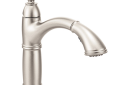 Moen 7295SRS Brantford Spot Resist One-Handle High Arc Pullout Kitchen Faucet - Stainless