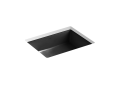 Kohler® 2882-7 Verticyl® Bathroom Sink With Overflow Drain, Rectangular Shape, 19-13/16 in W x 15-5/8 in D x 6-3/4 in H, Undermount Mounting, Vitreous China, Black