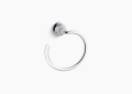 Kohler® 11377-CP Sculpted Towel Ring, Forte®, 7-1/8 in Ring, 3-5/8 in OAD x 7-7/8 in OAH, Metal, Polished Chrome