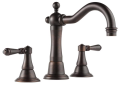 Brizo® 65336LF-RB Tresa® Widespread Lavatory Faucet, Commercial, 1.5 gpm Flow Rate, 4-3/16 in H Spout, 6 to 16 in Center, Venetian Bronze, 2 Handles, Pop-Up Drain, Domestic