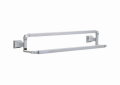 DELTA® 75125 Dryden™ Double Towel Bar, 24 in L Bar, 6-1/8 in OAD x 4-7/32 in OAH, Brass, Polished Chrome, Import