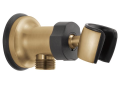 DELTA® U4985-CZ-PK Adjustable Wall Mount Elbow, 1/2-14 Nominal, NPSM-2A End Style, Brass, Import