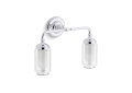 Kohler® 72582-CPL 72582 Artifacts Light Sconce, Incandescent Lamp, Polished Chrome Housing, (2) Lamps