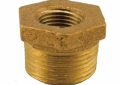 Jones Stephens™ B74213LF Hex Head Lead Free Pipe Bushing, 3/4 x 1 in Nominal, MNPT x FNPT End Style, Bronze