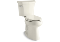 Kohler® 3889-96 2-Piece Toilet, Highline® Comfort Height®, Elongated Bowl, 16-1/2 in H Rim, 10 in Rough-In, 1.28 gpf, Biscuit