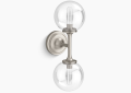 Kohler K-31762-SC02-BNL Bellera(TM) Two-Light Sconce - Brushed Nickel