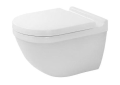 DURAVIT 2225090092 Toilet, Starck 3, Elongated Bowl, 15-3/4 in H Rim, 1.6/0.8 gpf, White, Import