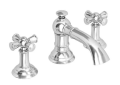 Newport Brass® 2420/26 Model 2420 Aylesbury Widespread Lavatory Faucet, 1.2 gpm Flow Rate, 1-13/16 in H Spout, 8 to 20 in Center, Polished Chrome, 2 Handles, Pop-Up Drain