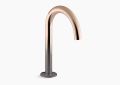 KOH K-77967-3TR Components(R) Bathroom Sink Spout with Tube Design - Vibrant Ombre Titanium/Rose Gold