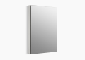 Kohler® 2936-PG-SAA Catalan® Single Door Medicine Cabinet With 107 deg Hinge, 4-3/4 in OAL x 24-1/8 in OAW x 36-1/8 in OAH, Anodized Aluminum, Satin