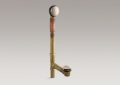 Kohler® 7259-BV Toe Tap Bath Drain, 18-1/2 in H x 3-1/4 in W, 20 ga Brass, Vibrant® Brushed Bronze