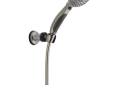 DELTA® 55424-SS ActivTouch® Contemporary Wall Mount Hand Shower, 3-5/8 in Dia 9-Function Shower Head, 2.5 gpm Flow Rate, 82 in L Hose, 1/2 in Connection, Stainless Steel, Import