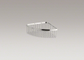 Kohler® 1897-BS Large Corner Shower Basket, 3 in H x 8-1/16 in W x 8-1/16 in D, Stainless Steel, Brushed Stainless Steel